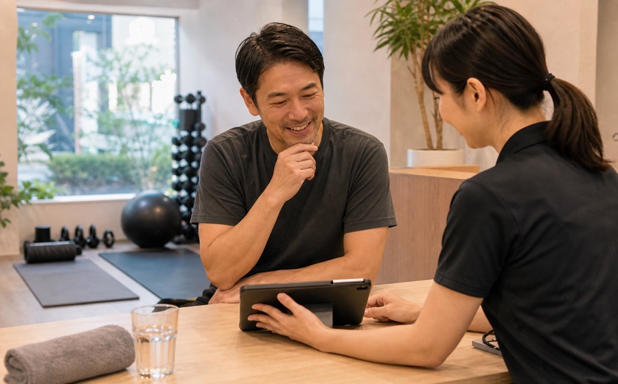 健康回復のためのケアを申し込み、朝動ける状態を取り戻す人