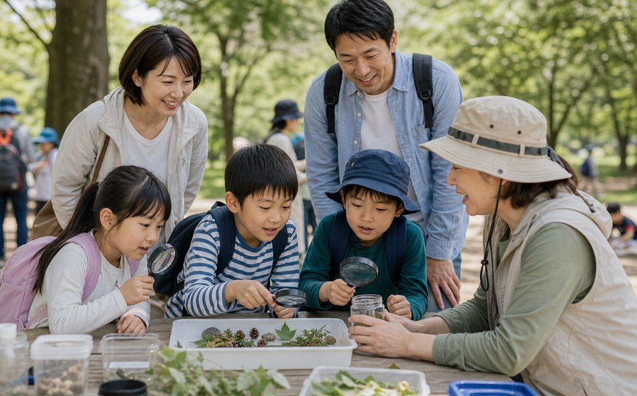 子どもが新しい学びに取り組み、選択肢を広げる場面