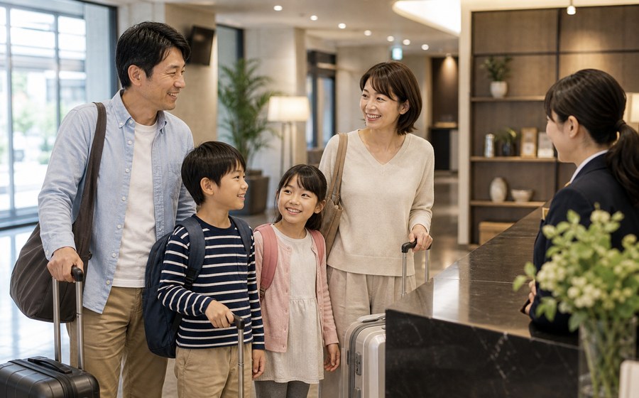 旅行や帰省の移動計画を立て、疲れにくい手段を選ぶ場面