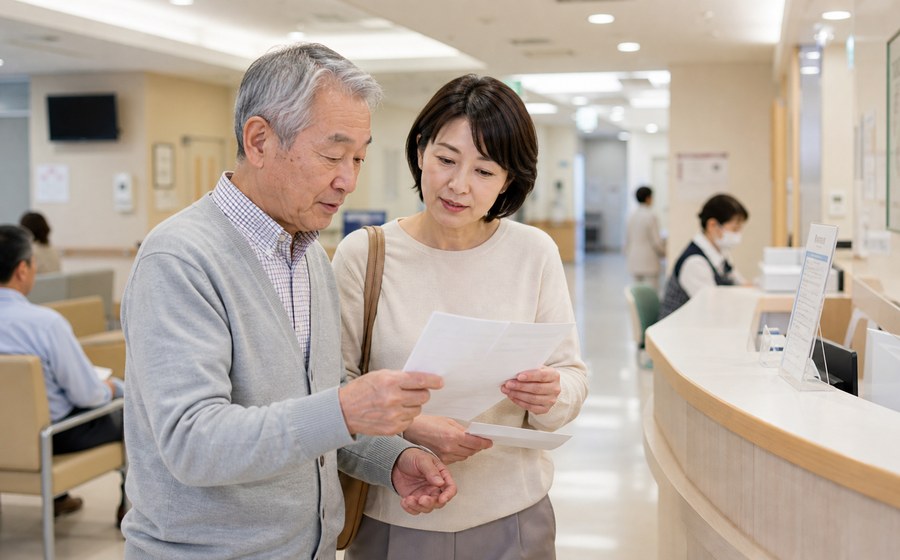 親の通院や生活支援について相談し、介護の負担に備える場面