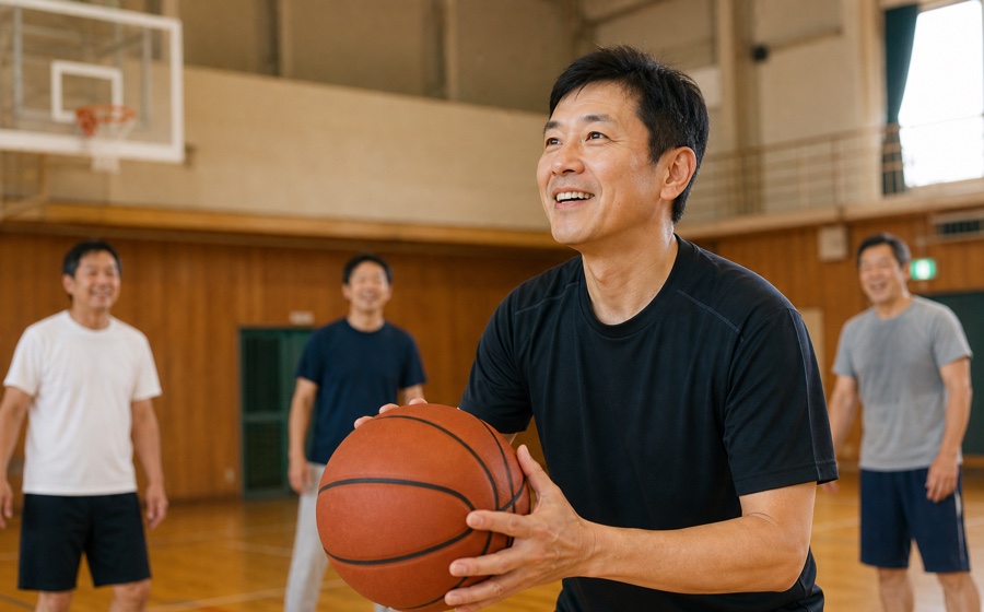 運動やセルフケアの時間を確保し、体調を整える場面