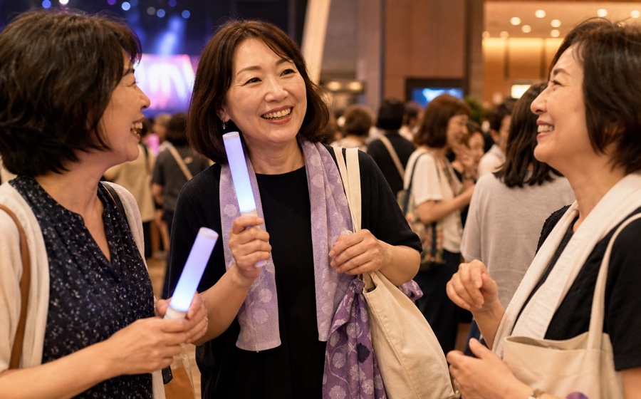推し活を楽しむ50代 女性のいきがいシーン